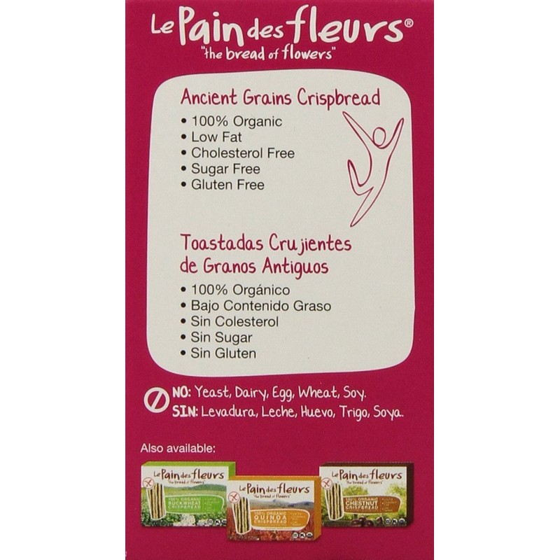 Le Pain Des Fleurs, Pack of 6, 4.4oz (Ancient Grain)