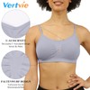 Vertvie Women's Push-Up Sports Bra Top Set, Stretch, Thin, Without