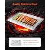 VEVOR Stainless Steel Griddle, 23x16 inch Universal Flat Top Rectangular