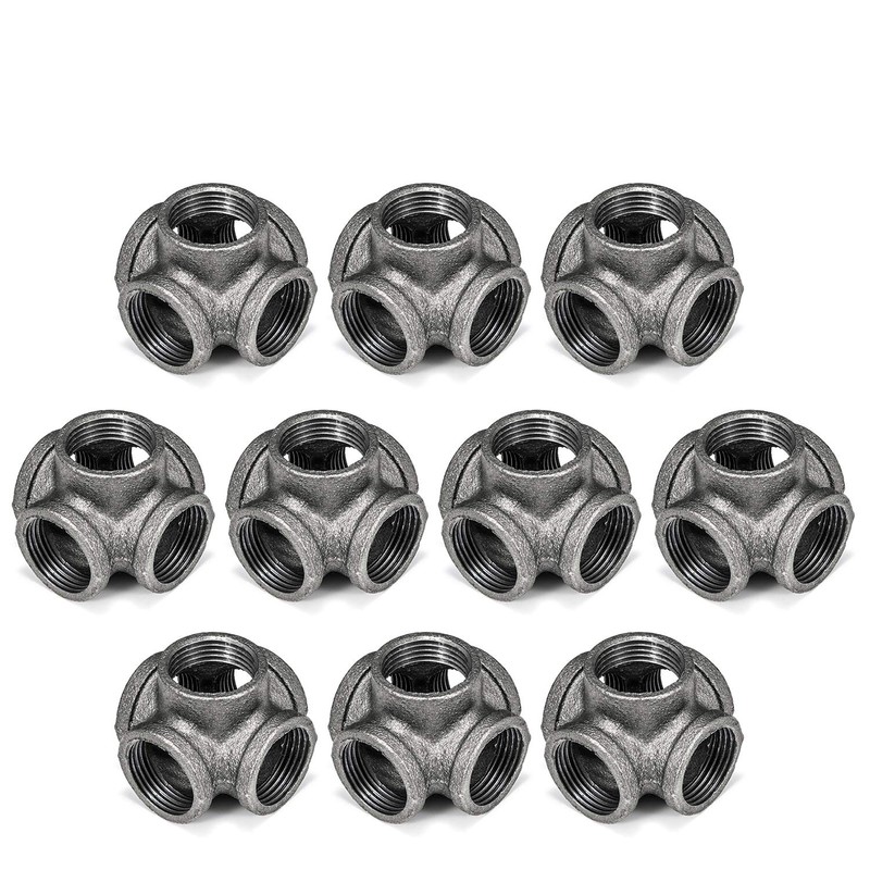 3/4" 5-Way Side Outlet Tee, Home TZH 10-Pack 5-Way Corner
