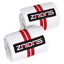 ZAIDAS Wrist Wrap, 23.6 inches (60 cm), Weight Training, Muscle Training, Wrist Support, Wrist Fixation, White, Red