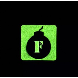 Unbranded F BOMB 3D GLOW PVC MILITARY TACTICAL HOOK RANGER EYE TRACKER PATCH 1"