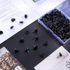 Cute Push Pins, 100 Pcs Small Black Push Pins Heart