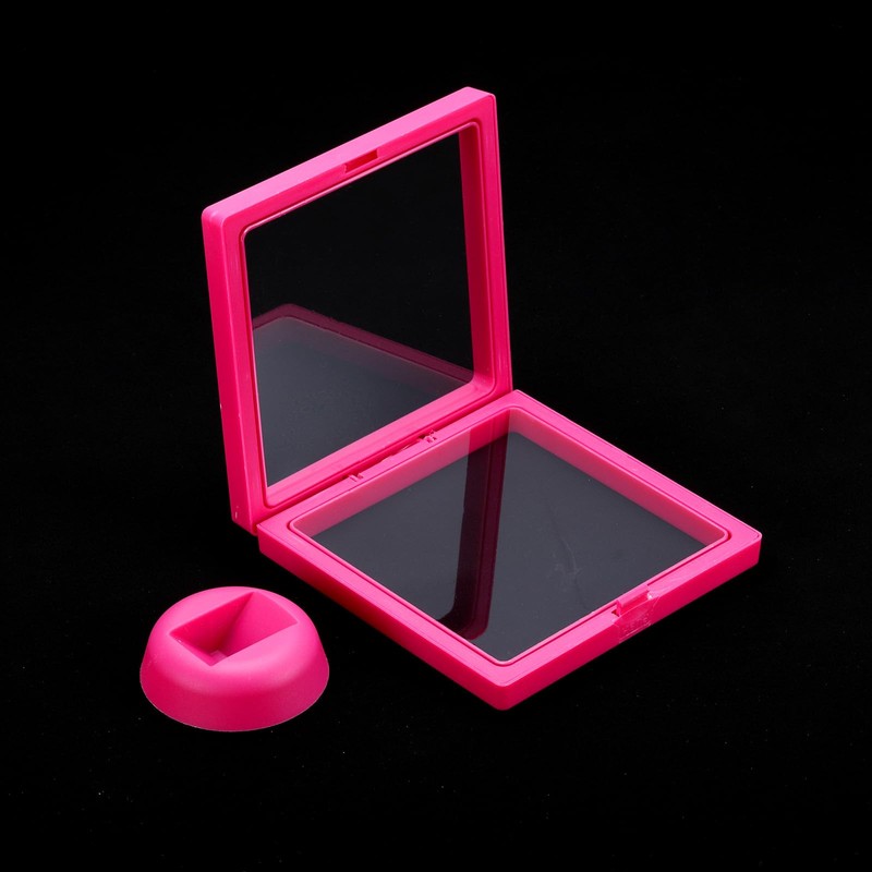 uxcell 4 Pcs 3D Floating Display Case, 4.33 x 4.33