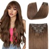 Sindra Clip in Hair Extensions Real Human Hair 140G Thick