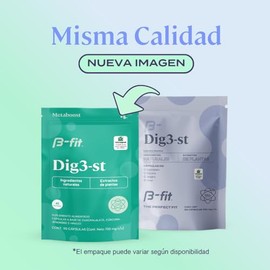 B-FIT B Digestivo Natural sin Sabor - 90 Cápsulas - Suplemento Alimenticio con Extractos de Cuachalalate Cúrcuma Jengibre e Hinojo - Sin Ingredientes 