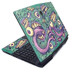 MightySkins Skin for Alienware M15 (2019) - Eyes and Teeth | Protective, Durable, and Unique Vinyl Decal wrap Cover | Easy to Apply, Remove, and Change Styles | Made in The USA