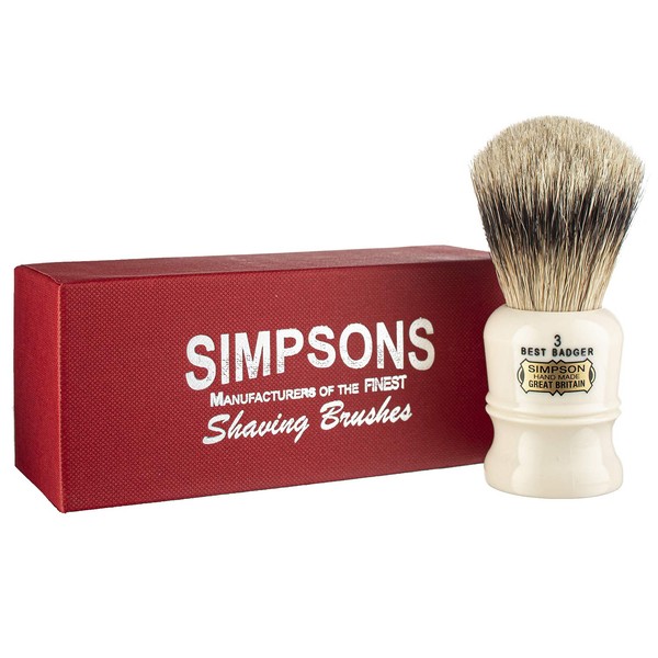 Duke Best Badger Shaving Brush- Simpson Shaving Brushes (Duke 3 Best)