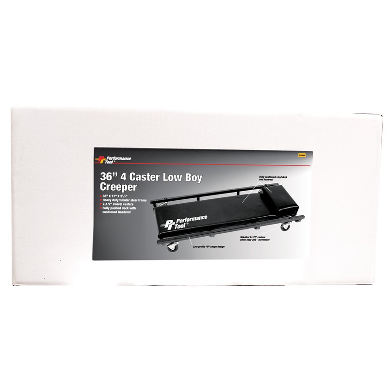 Performance Tool Wilmar W85004 36-Inch 4 Caster Low Boy Creeper