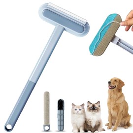 Cat Hair Remover 4-in-1 Multi-Functional Pet Hair Remover Brush,17.7Inch, Reusable Washable Lint Cleaner for Dog and Cat Hair, Gentle on Furniture, Sofas, Pet Beds, Bedding, Carpets, Clothing