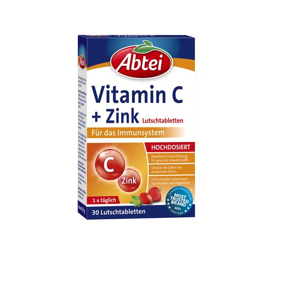 Abbey Vitamin C Plus Zinc 30 Tablets 5000010028 30
