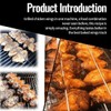 Metal BBQ Grilling Fork,Chicken Wing Grilling Rails,Clamping Wing Rails for