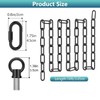 garini 2 Pack 10 Feet Industrial Black Light Fixture Chain,