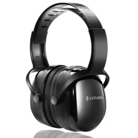 Risla Lucadia LUCADIA Earmuffs, Soundproofing, Sound Insulation, Unisex, One Size Fits Most, Noise Countermeasure Headphones, Black