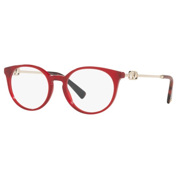 Valentino VA3068F - 5121 Eyeglass Frame RED TRANSPARENT w/DEMO LENS