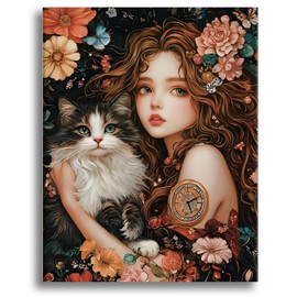 Oiuyamn Paint by Number for Adults, DIY Oil Painting Kits, Easy Paint by Numbers Canvas for Beginners, Perfect for Gifts and Home Decor (16" x 20")