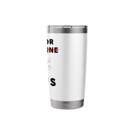V is for Veins - Funny Doctor & Nurse Anti-Valentine's Quote Stainless Steel Insulated Tumbler