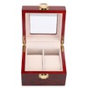 2 Grid Wooden Watch Display Box Watch Storage Holder Gift