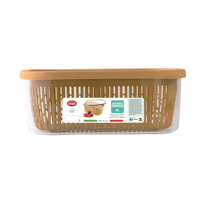 Snips Aroma Keeper 4 L, Square Food Storage Container, Removable