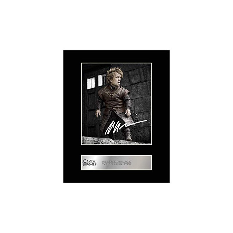 Peter Dinklage Signed Mounted Photo Display Tyrion Lannister - Game