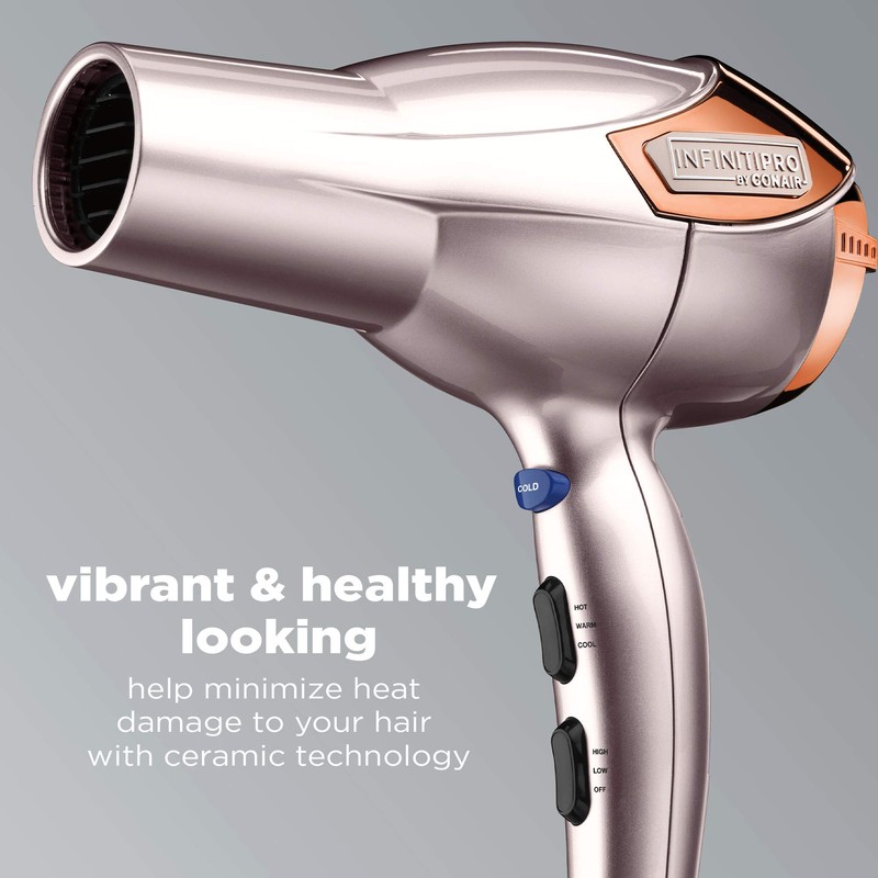 INFINITIPRO BY CONAIR Hair Dryer with Diffuser | Volume and