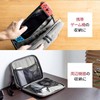 Sanwa Direct 200-BAGIN012/013/024 Travel Pouch, Gadget Pouch, Storage Pouch, Large