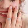 Engagement Rings CZ Promise Rings for Her Wedding Moissanite Rings