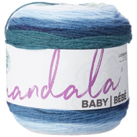 Lion Brand Yarn Company 526-205 Mandala Baby Yarn, Echo Caves, One Madeja