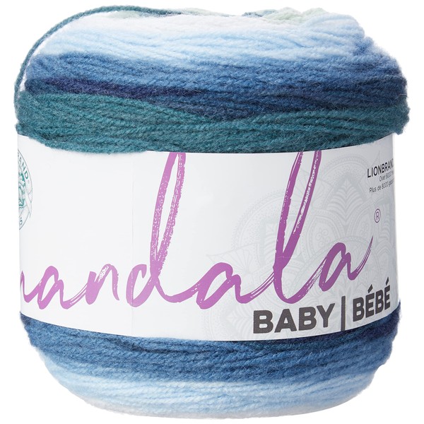 Lion Brand Yarn Company 526-205 Mandala Baby Yarn, Echo Caves,
