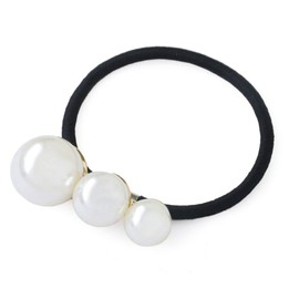 JewelVOX Hair Accessories, Pony Hook, Hair Elastic, Hair Cuff, Hair Hook, Large, Pearl, Mature, Hair Tier: A
