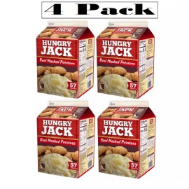 Idahoan *4PK**Hungry Jack Mashed Potatoes Easy Instant Tasty Food Bulk Box 4x3.25Lb
