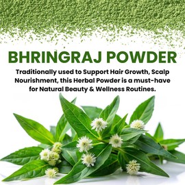 Bhringraj Powder for hair growth 100g | 3.5 oz Hair Growth Rejuvenator from India