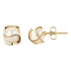 Aretes Mujer De Perlas Oro De 14k Pendientes Joyeria Regalo