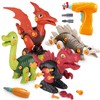STAY GENT Take Apart Dinosaur Toys for Kids, 4 Packs