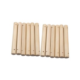 Operitacx 25 Stück runde Holzstangen rundholzstäbe Holzstäbe für Kunsthandwerk Holzstäbe für Modellbau Rattan Nudelholz Zweige Leiterstock für Haustiere Holzstäbchen Hölzern