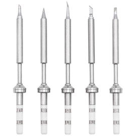 LIDSCURA 5 Pcs Soldering Iron Tips Kit, TS100 Series Rapid Heating Replacement for TS100/TS101 Mini Pencil Soldering Iron