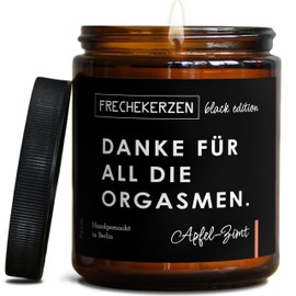 Lustige Duftkerze mit Spruch für Partner | Handgemacht aus Sojawachs | In Geschenkbox | Valentinstag Geburtstagsgeschenk | Ehe Mann, Freund, Frau, Freundin, Verlobte, Jahrestag |Apfel-Zimt