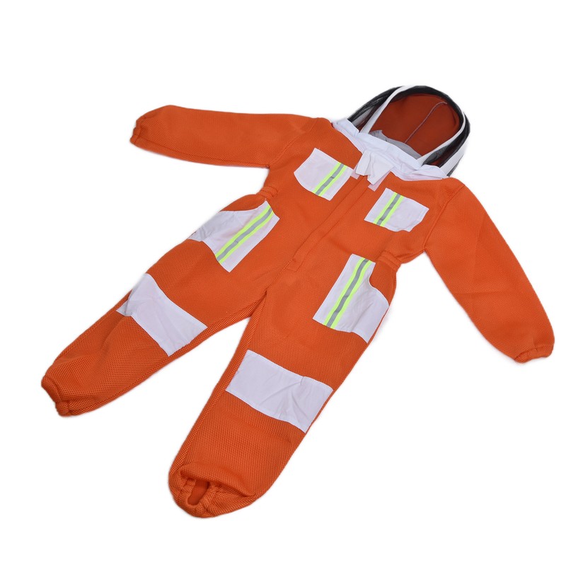 Beekeeping Suit Mesh Breathable Bee Proof Clothing One Piece Protective