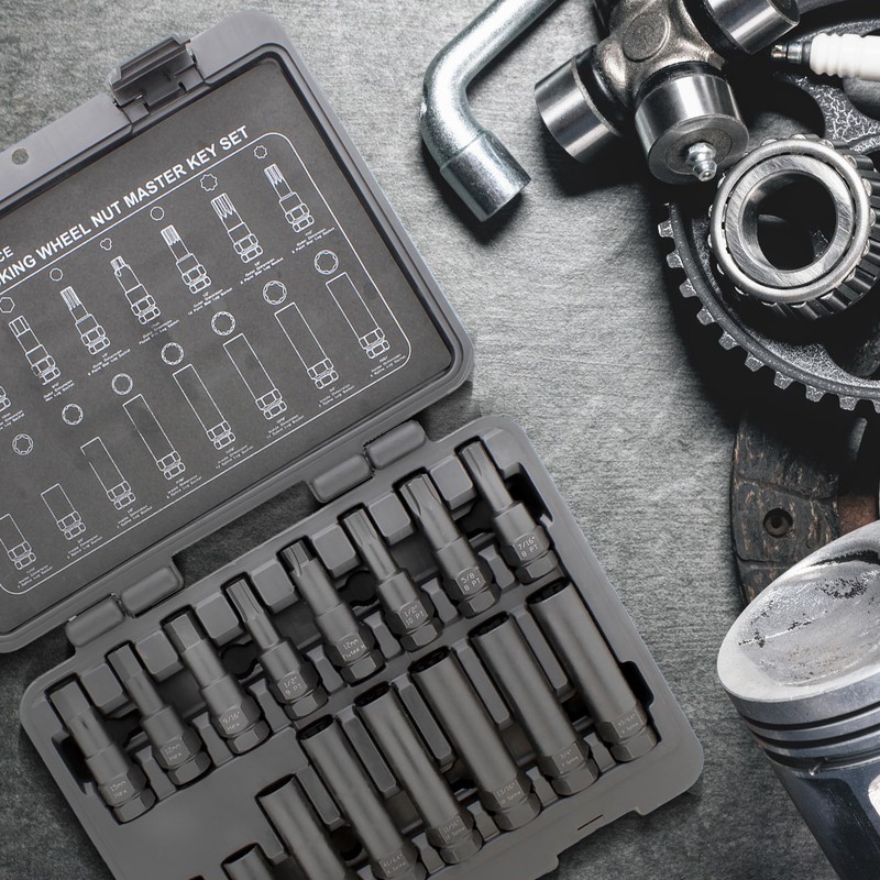 ABN Wheel Lock Removal Tool Kit Lug Nut Key Set