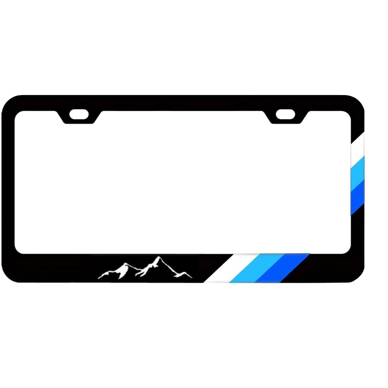 2Pcs Mountain License Plate Frames fit for Toyota 4runner, Mountain