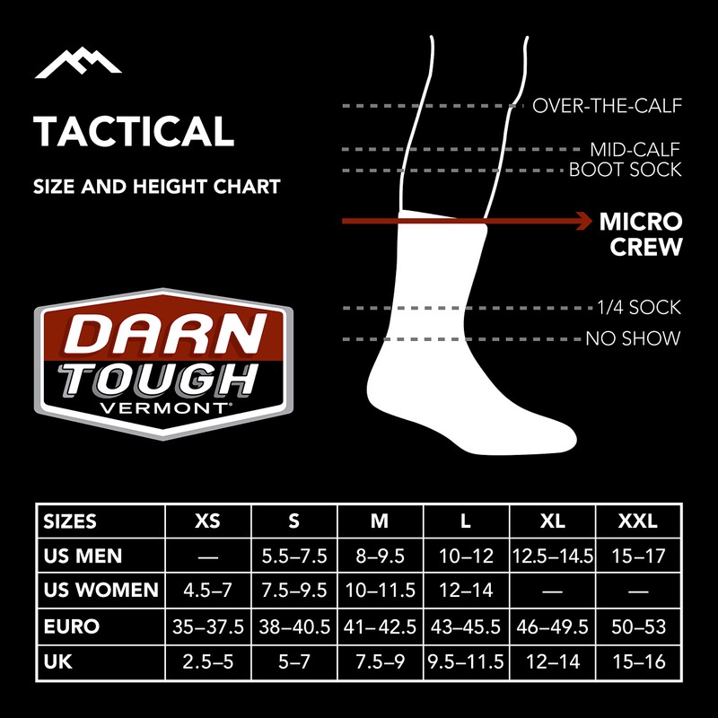 Darn Tough Tactical Sockshosiery Men's - blk