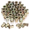 WORKPRO 150Pcs Rivet Nuts, 1/4”-20 Zinc Plated Carbon Steel Rivnut