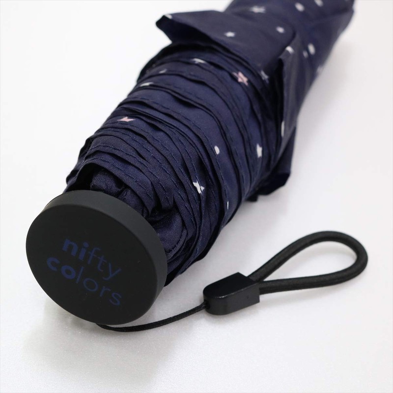Nifty Colors Star Carbon Lightweight Mini 55 1464NV Folding Umbrella