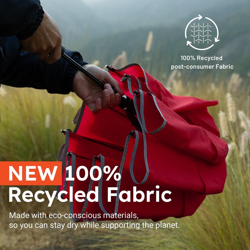 Weatherman Premium Collapsible Travel Umbrella - Windproof, Compact, Easy Auto