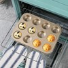 Audingull Mini Muffin Pan, Premium Small Cupcake Pans, Carbon Steel