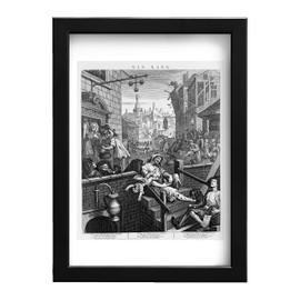 Spiffing Prints William Hogarth - Gin Lane - Extra Large - Semi Gloss - Unframed