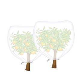 Agfabric Plant Covers Freeze Protection H39''xDia39'' Shrub Jacket with Drawstring, Winter Tree Cover for Frost Protection Pest Protection, 2 Pack