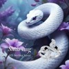 MONGAS Snake Ring 925 Sterling Silver Snake Rings for Women