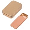 JYCY 2pcs Small Rectangular Metal Storage Boxes with Lids -