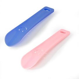 Schuhanzieher Klein Schuhlöffel Kinder Schuhanzieher Kunststoff für Kinder Mann Frauen Zuhause Reisen 2 Stück Blau Rosa
